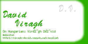 david viragh business card